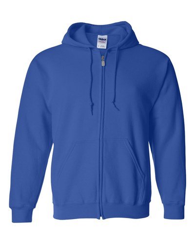 Custom Full-Zip Hoodie — Design Your Own (Gildan 18600)