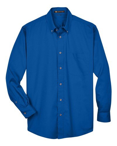 Custom Twill Dress Shirt — Design Your Own (Harriton M500)