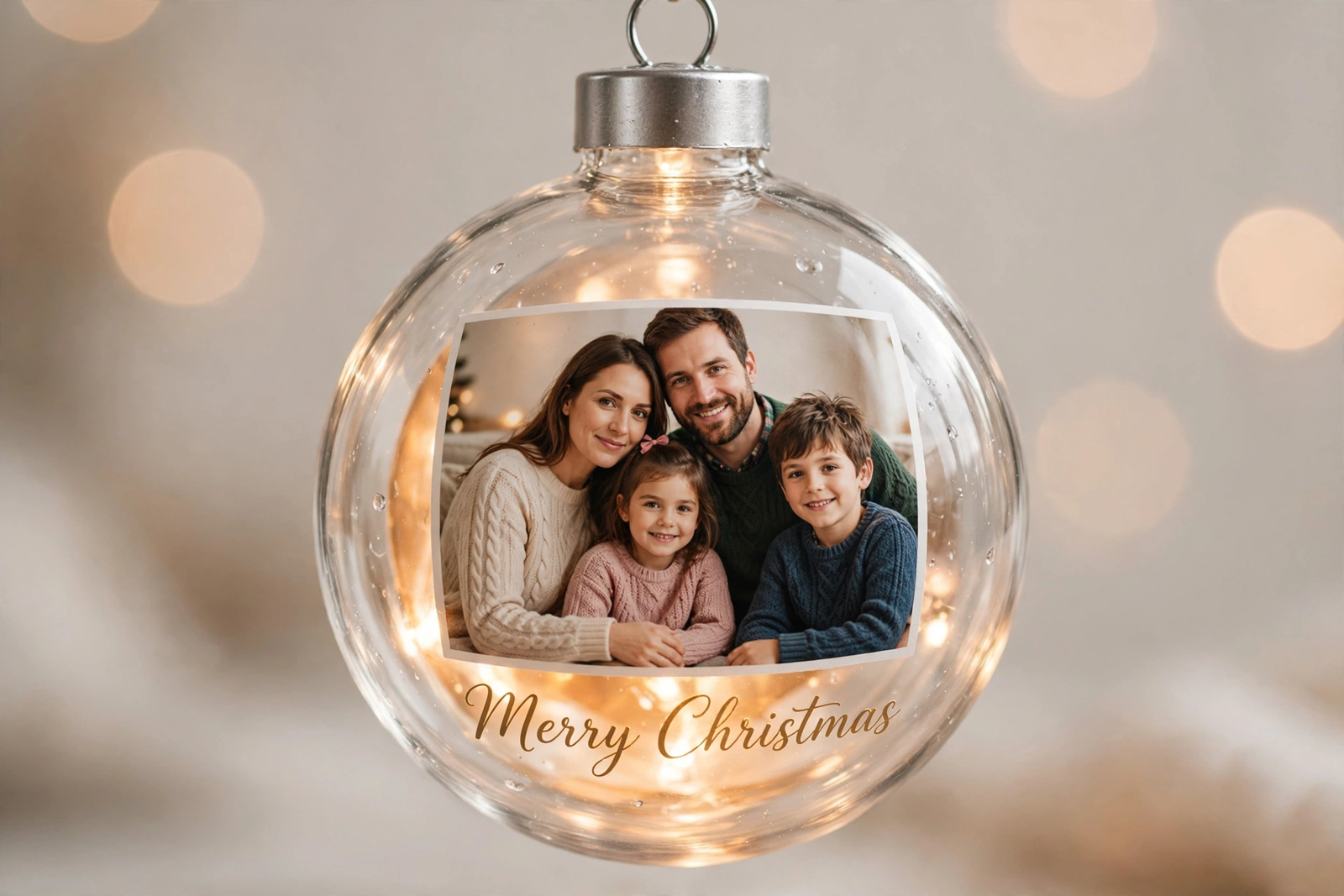 LED Light-Up Christmas Ornament